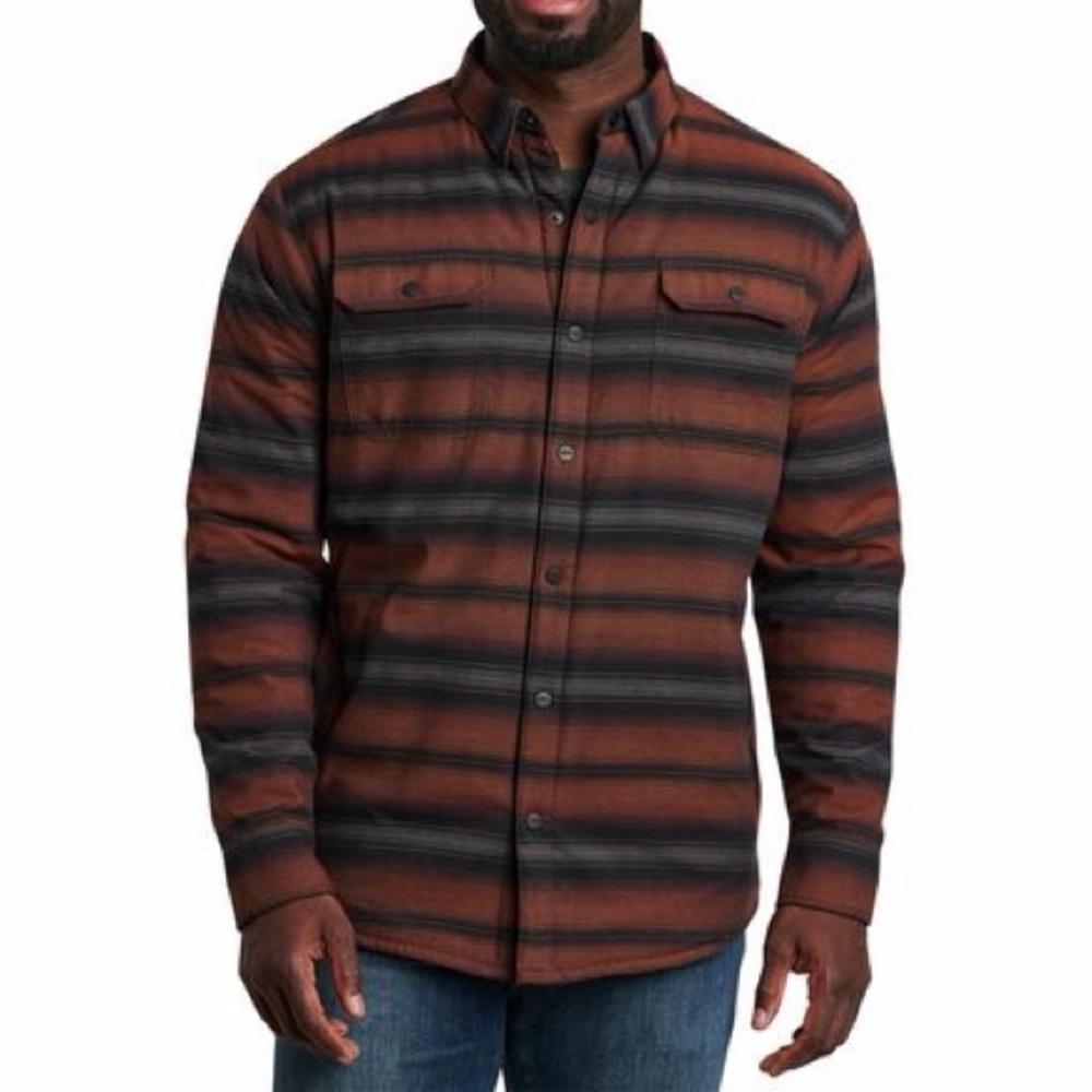 NWOT Kuhl M's Joyryder Line Fleece Shirt Jacket Size medium in HICKORY